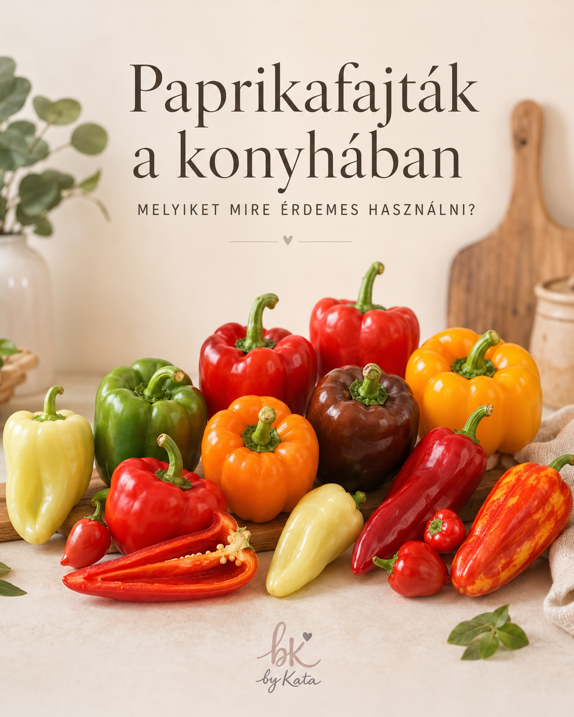 Paprikafajták a konyhában: kaliforniai paprika, kápia paprika, pritaminpaprika és almapaprika felhasználása